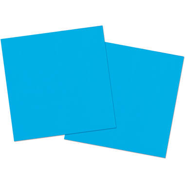 Servetten Azuurblauw 33 x 33 cm