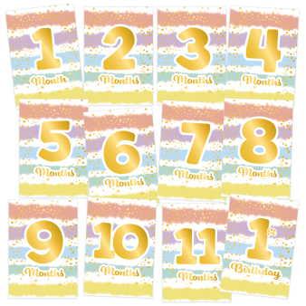 1sth Birthday Rainbow Milestone Kaarten