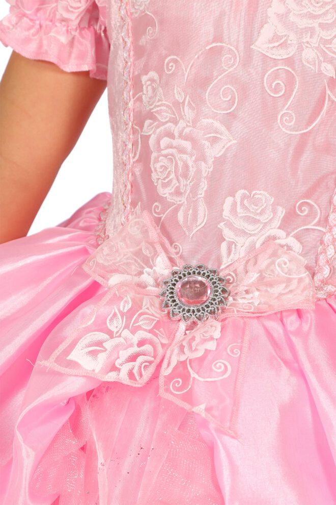 Kostuum Prinses roze kind luxe