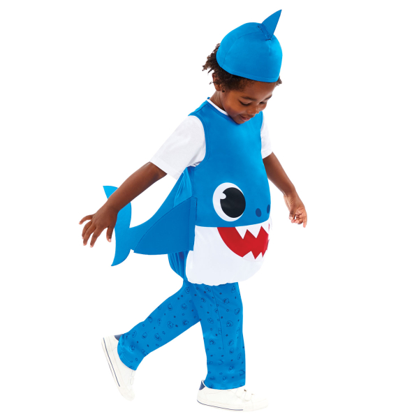 Baby Shark Kostuum - Daddy Shark Blauw