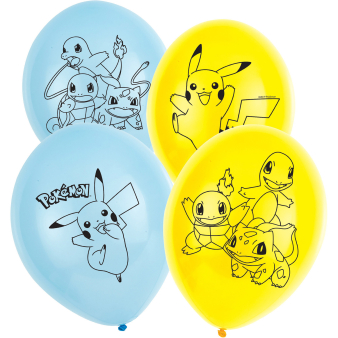 Pokemon Latex ballonnen 27,5cm - 3 stuks