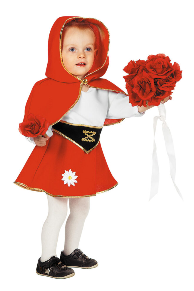 Roodkapje baby kostuum