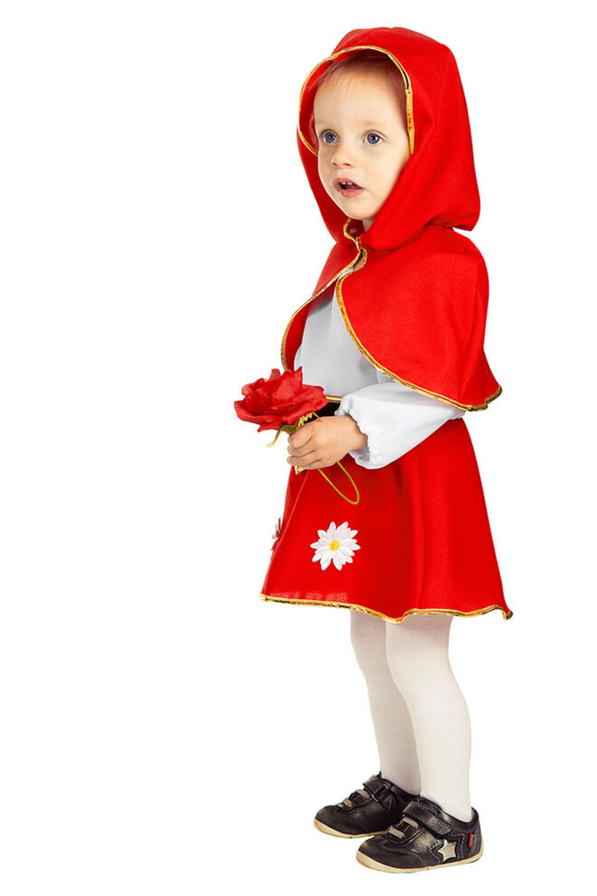 Roodkapje baby kostuum