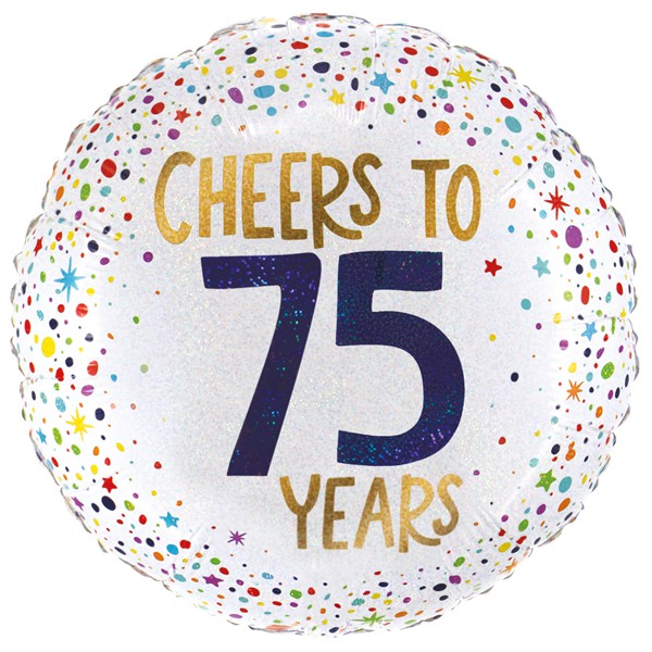 Folieballon Cheers to 75 years