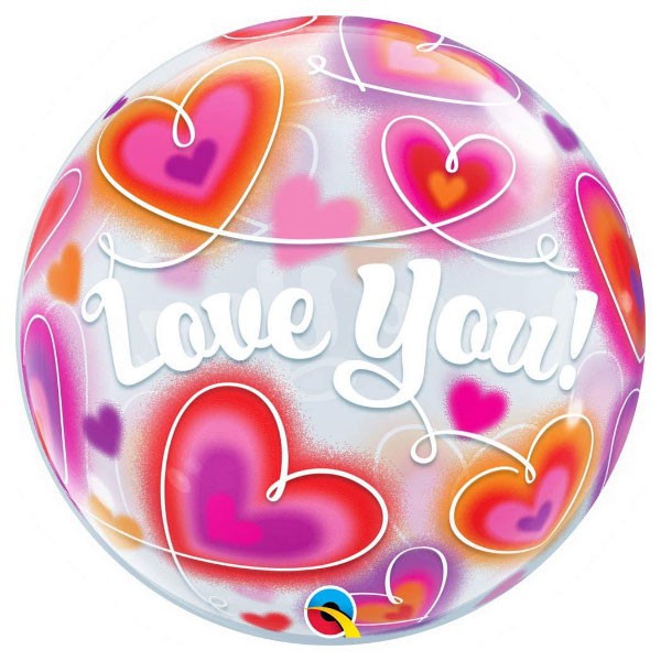 Love you bubble ballon (56cm)