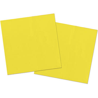 Servetten geel 33 x 33 cm - 20 stuks