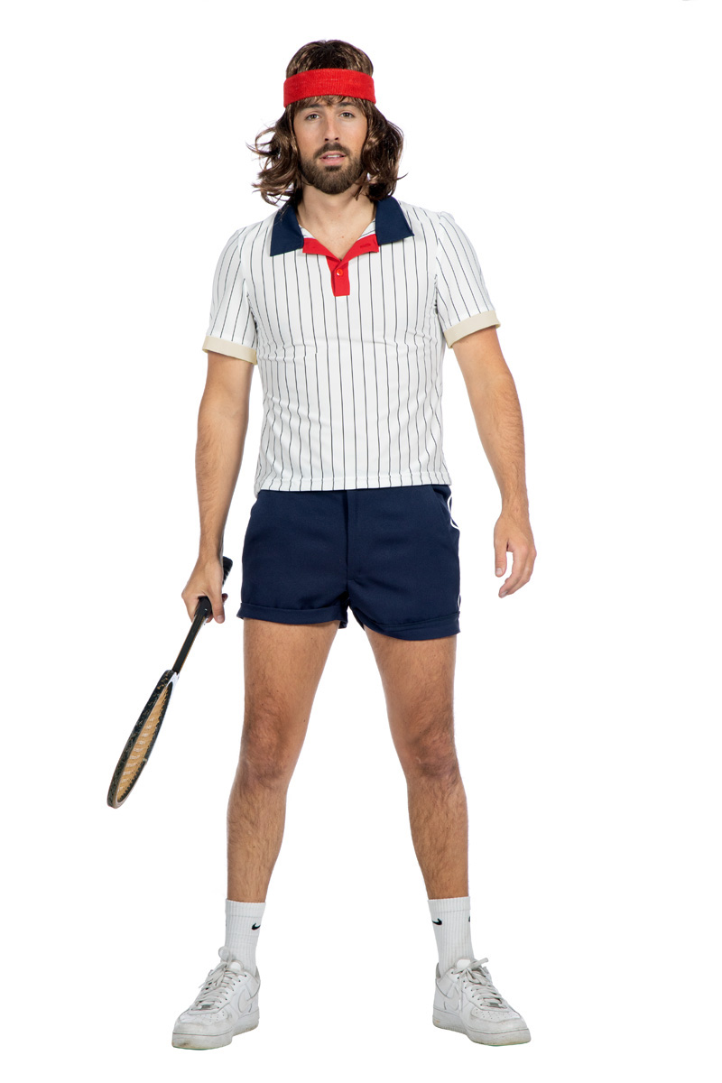 romantisch Kind Mogelijk Retro Tennis Outfit voor Heren - Feesthuis
