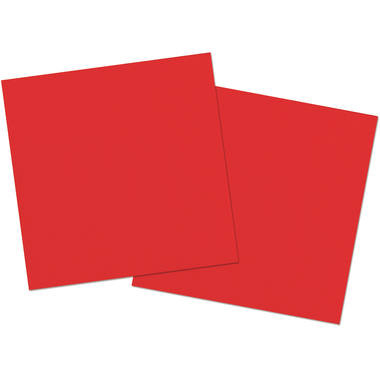 Servetten rood 33 x 33 cm - 20 stuks