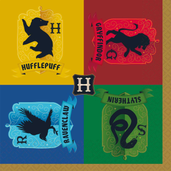 Harry Potter Houses servettten (33x33cm) - 16 stuks