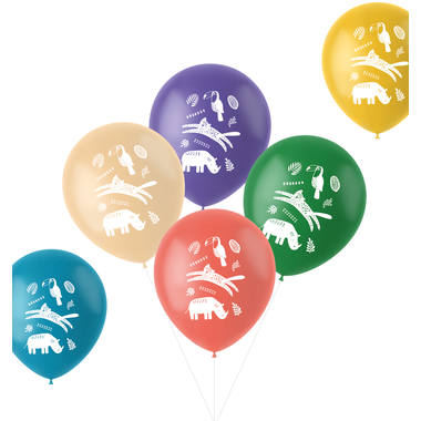 Zoo Party ballonnen (33cm) - 6 stuks
