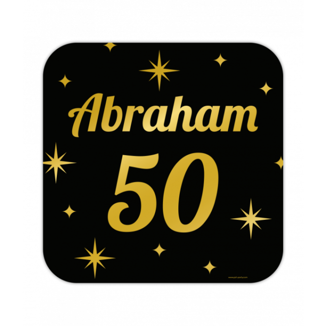 Classy Party Decoratie Bord - Abraham 50 (50x50cm)