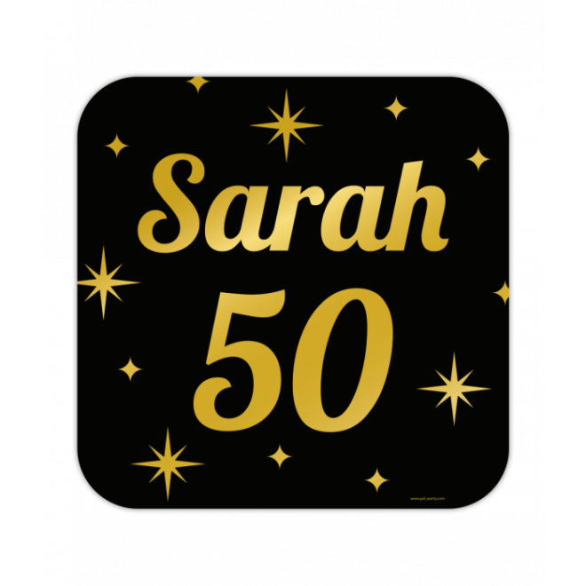 Classy Party Decoratie Bord - Sarah 50 (50x50cm)