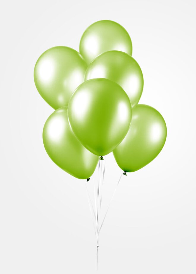 Latex ballonnen parelmoer lime groen (31cm) - 10 stuks