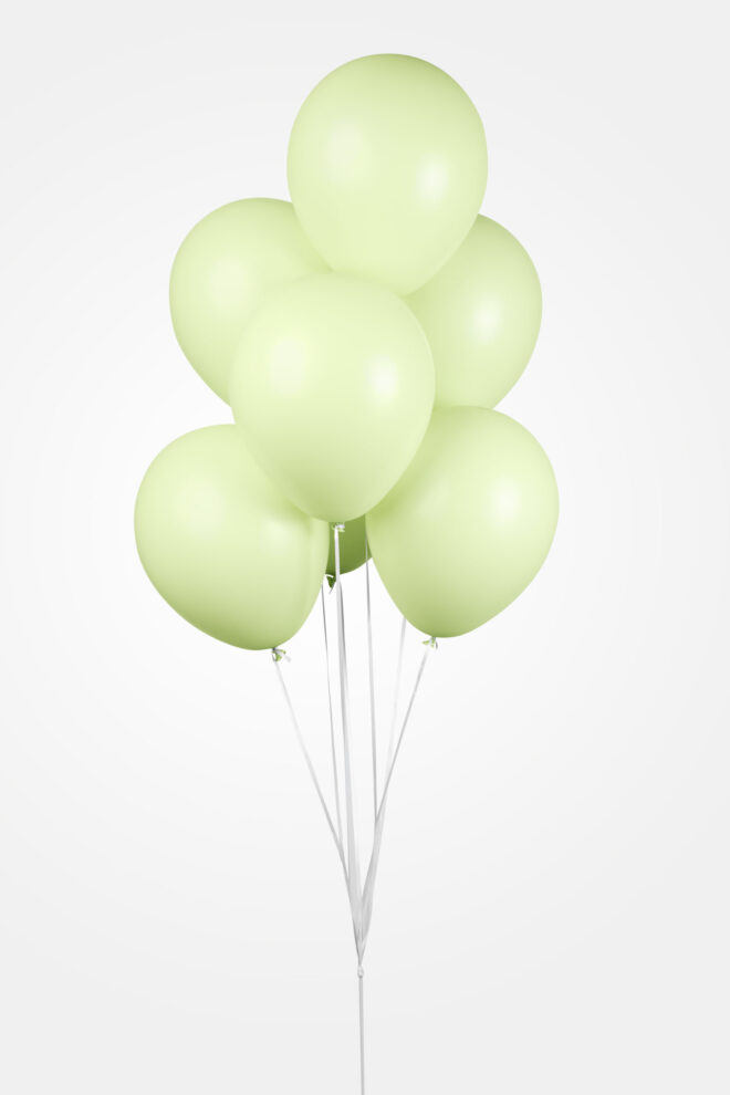 Latex ballonnen macaron groen (31cm) - 10 stuks