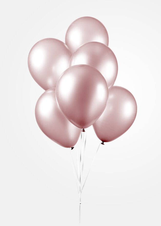 Latex ballonnen parelmoer licht roze (31cm) - 25 stuks