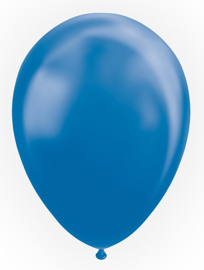 Latex ballonnen metallic blauw (31cm) - 25 stuks