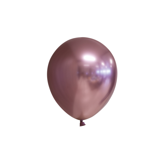 Latex ballonnen mirror Rosé goud (5" - 13cm) - 100 stuks