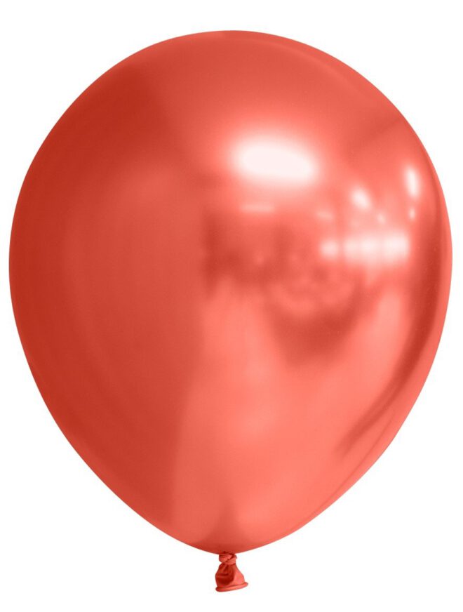 Latex ballonnen mirror rood (31cm) - 10 stuks