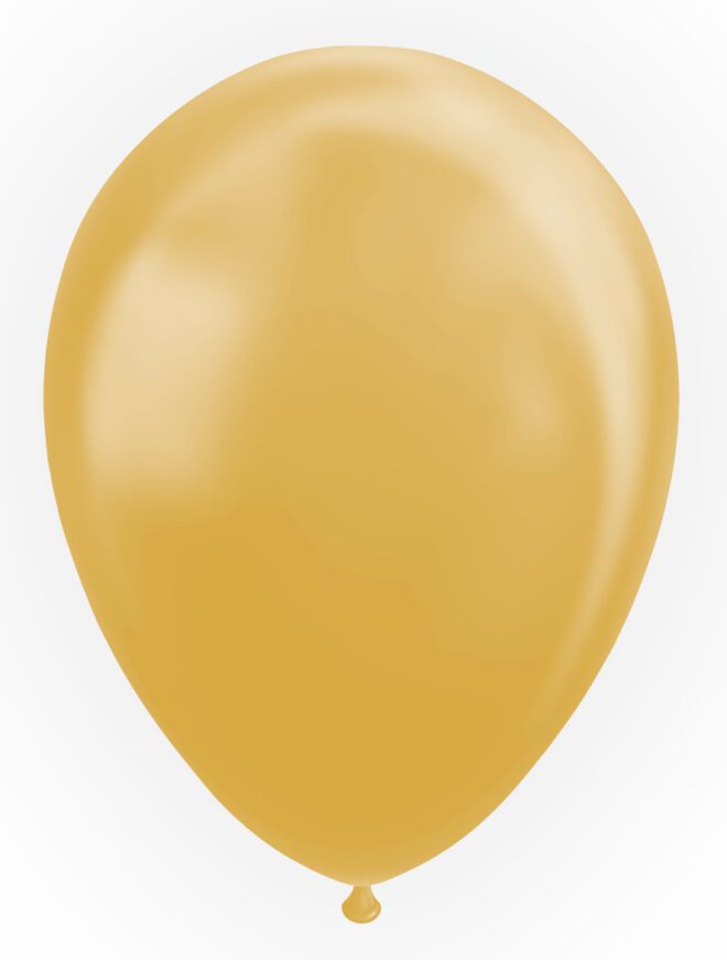 Latex ballonnen metallic goud (31cm) - 10 stuks