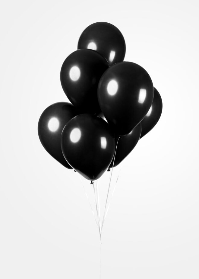 Latex ballonnen zwart (31cm) - 10 stuks