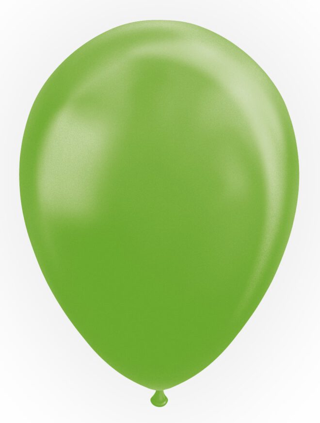 Latex ballonnen parelmoer lime groen (31cm) - 10 stuks