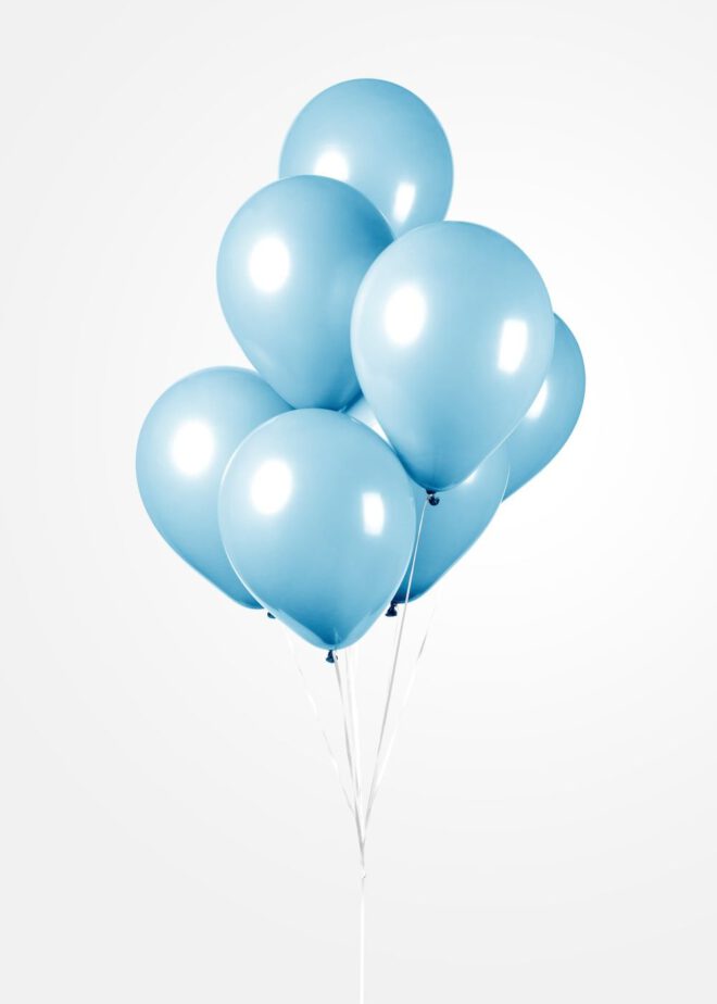 Latex ballonnen licht blauw (31cm) - 10 stuks