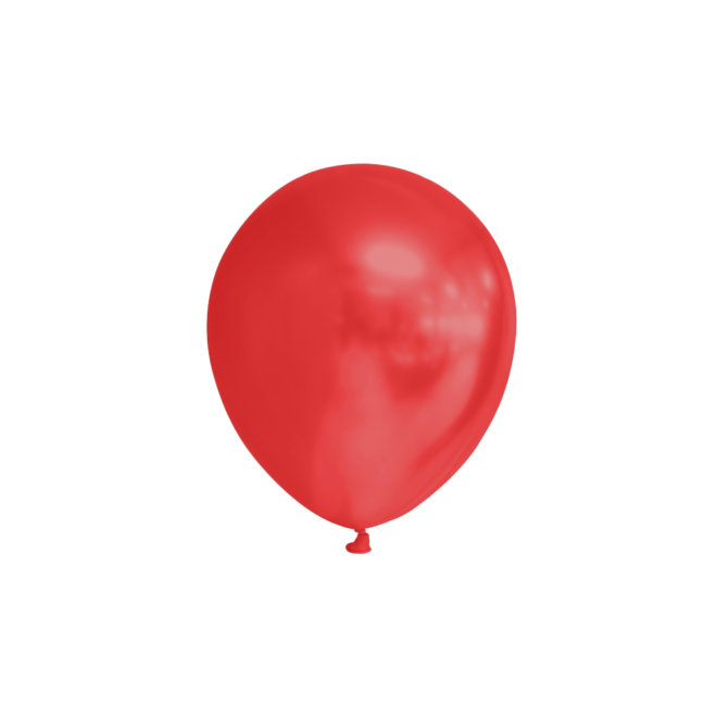 Latex ballonnen metallic red (5" - 13cm) - 100 stuks