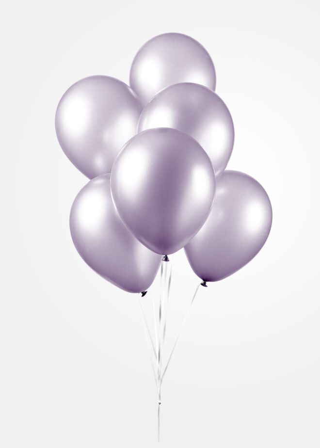 Latex ballonnen parelmoer lavendel (31cm) - 25 stuks
