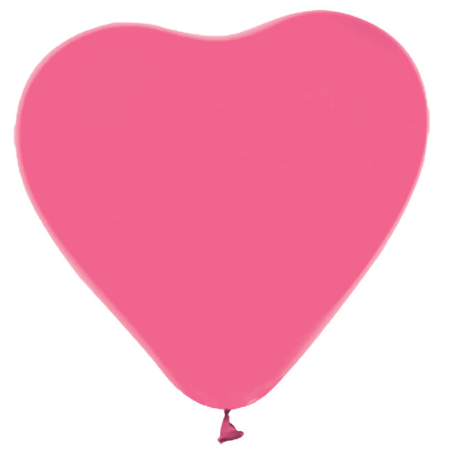 Ballonnen Hartvorm (6st.) - roze