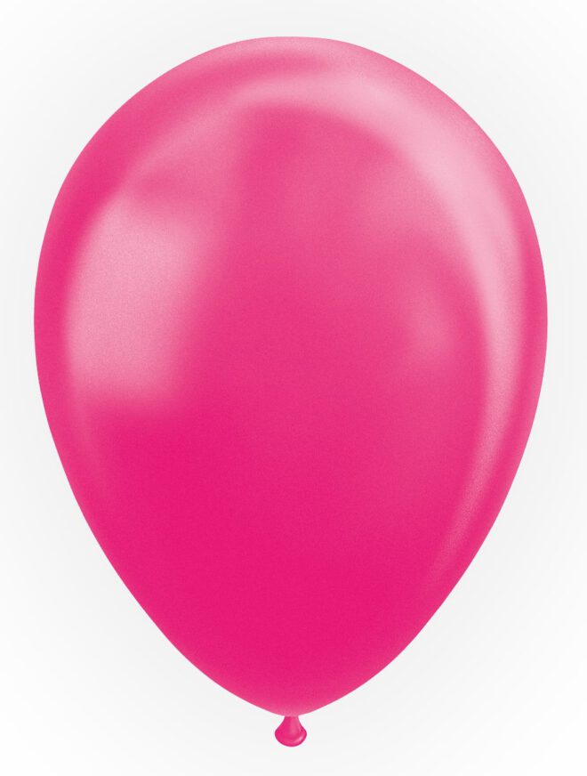 Latex ballonnen parelmoer Hotpink (31cm) - 10 stuks