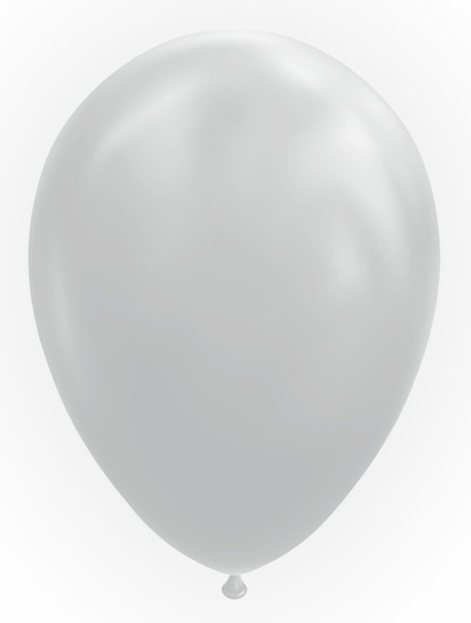 Latex ballonnen cool grijs (31cm) - 10 stuks