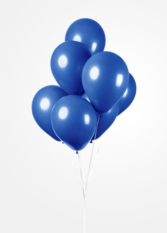 Latex ballonnen donker blauw (31cm) - 10 stuks