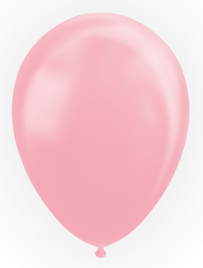 Latex ballonnen parelmoer licht roze (31cm) - 10 stuks