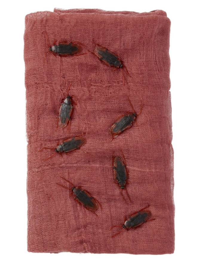Creepy doek met kakkerlakken