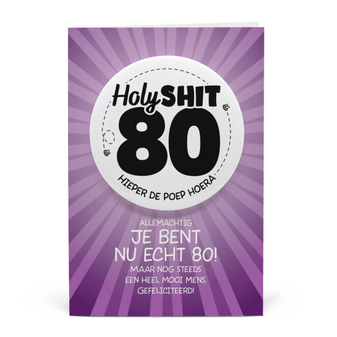 Shitbutton Giftcard - 80 jaar
