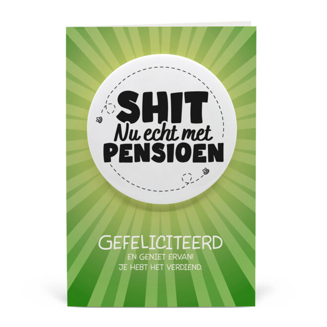 Shitbutton Giftcard - Pensioen