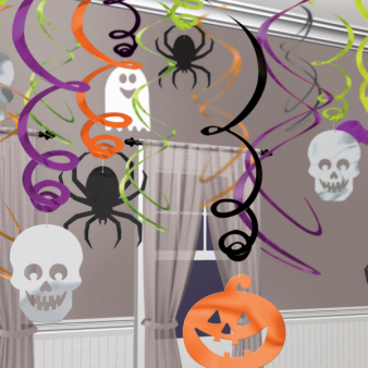 Hangdecoraties 30 Halloween Swirls
