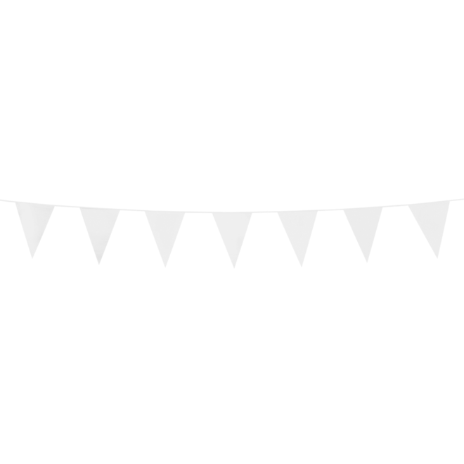 Mini vlaggenlijn (3m) - wit