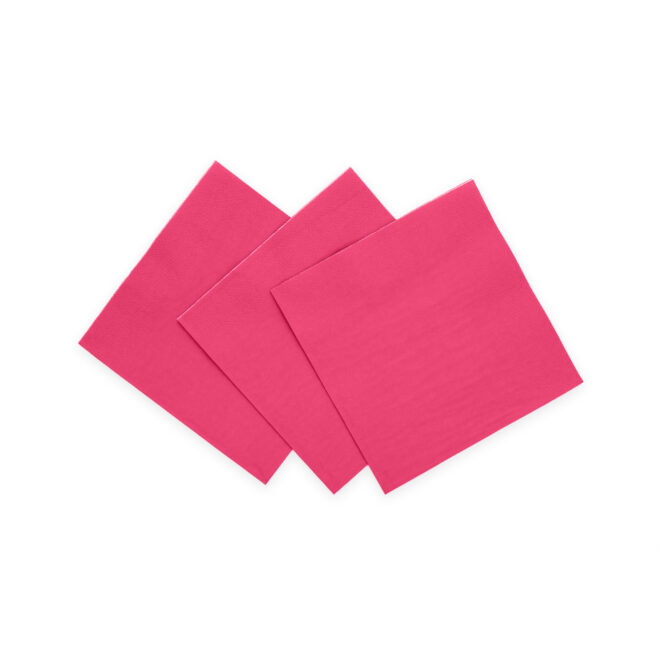 Servetten fel roze 24 x 24 cm, 3 laags FSC - 20 stuks