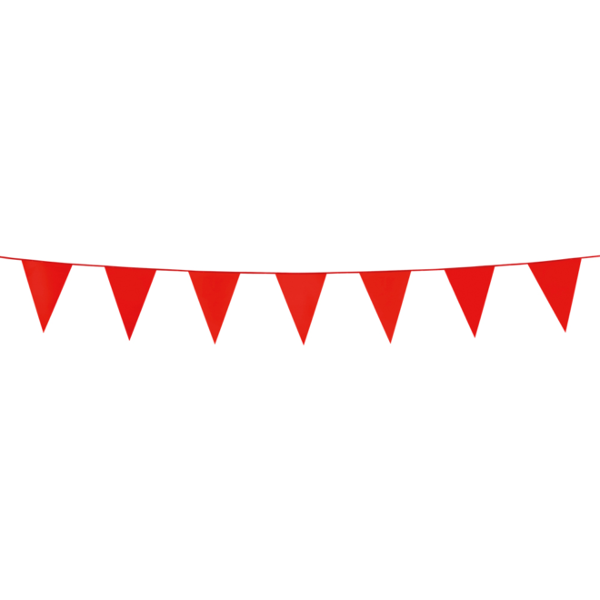 Mini vlaggenlijn (3m) - rood