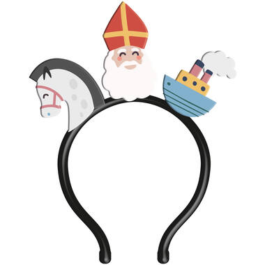 Tiara Sinterklaas met Sint zijn boot en paardje