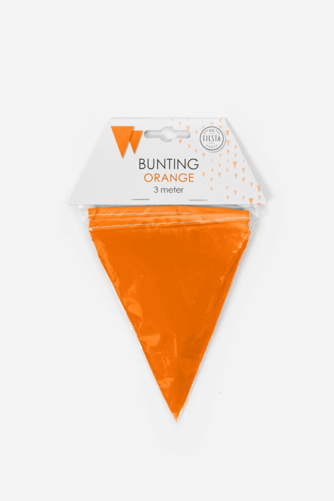 Mini vlaggenlijn (3m) - oranje