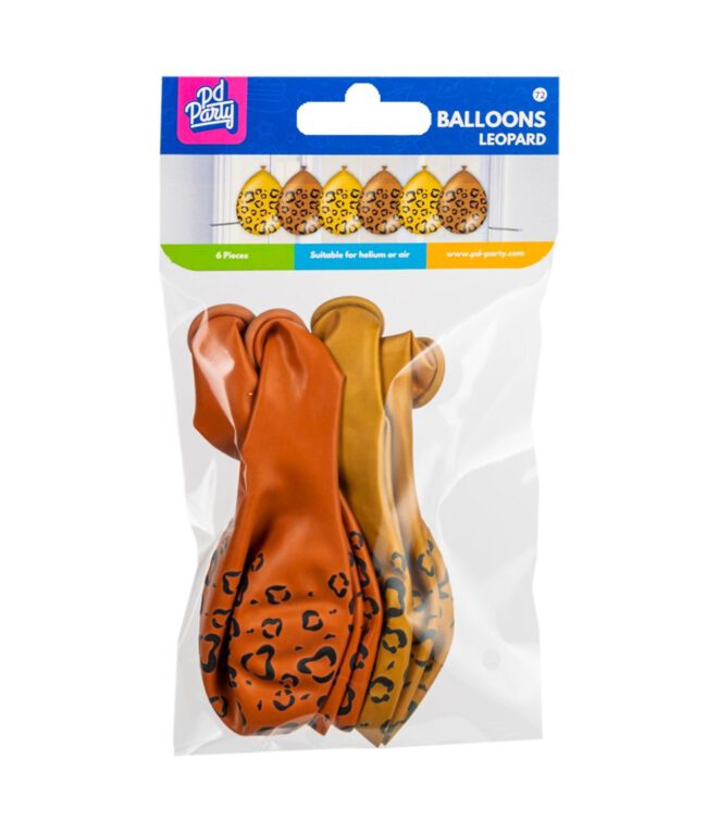Latex Ballonnen - 30cm (6 st) - Luipaard
