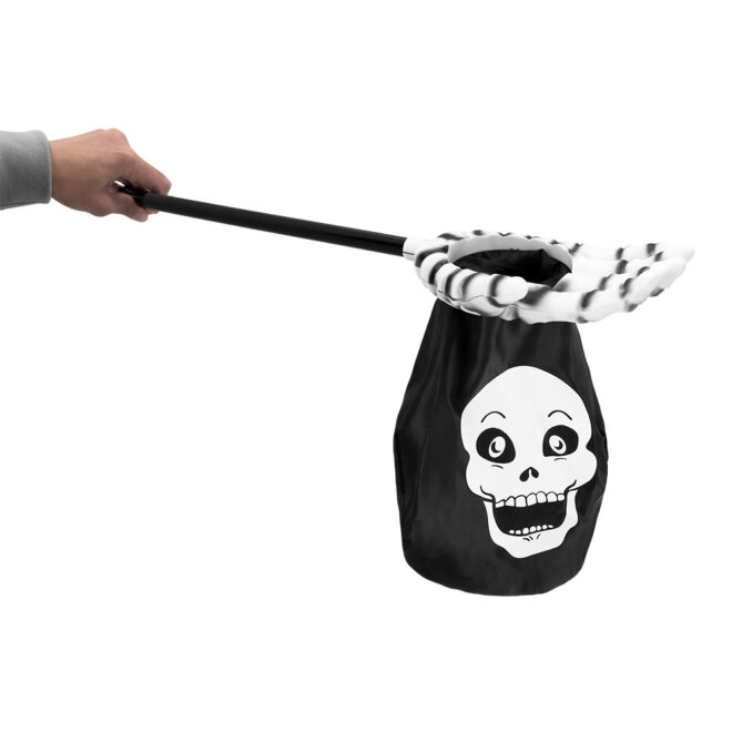 Trick or Treat Tasje met skelettenhand