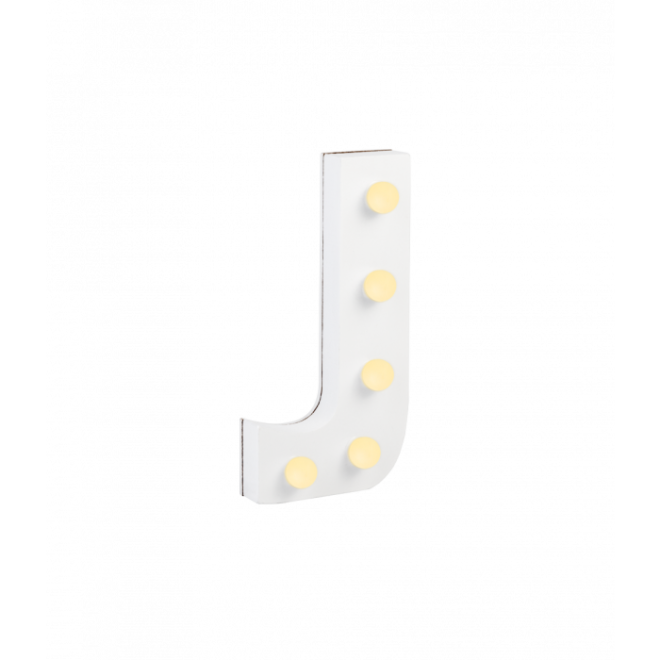 Licht letter - J