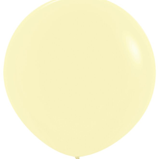 Sempertex 36 inch Pastel Matte Yellow 2 st.