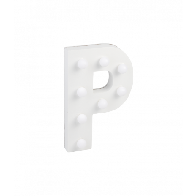 Licht letter - P