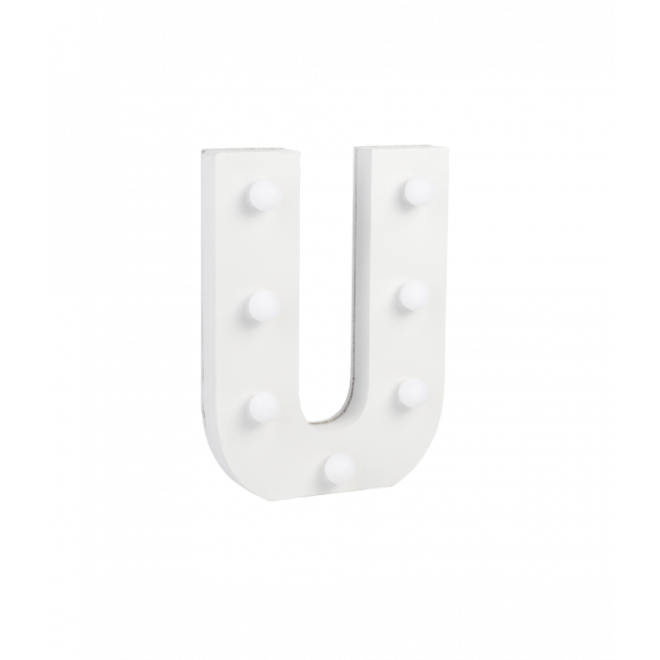 Licht letter - U