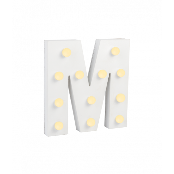 Licht letter - M