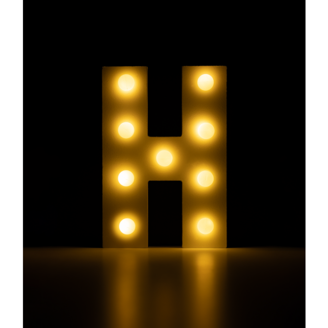 Licht letter - H